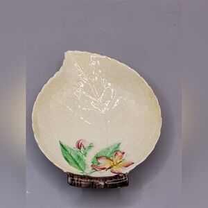 Vintage Carlton Ware Apple Blossom Leaf Dish Bowl Floral Made in England SEE